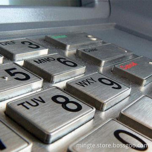 Metal card slot for ATM machine, used for self-service terminal kiosk card reader module